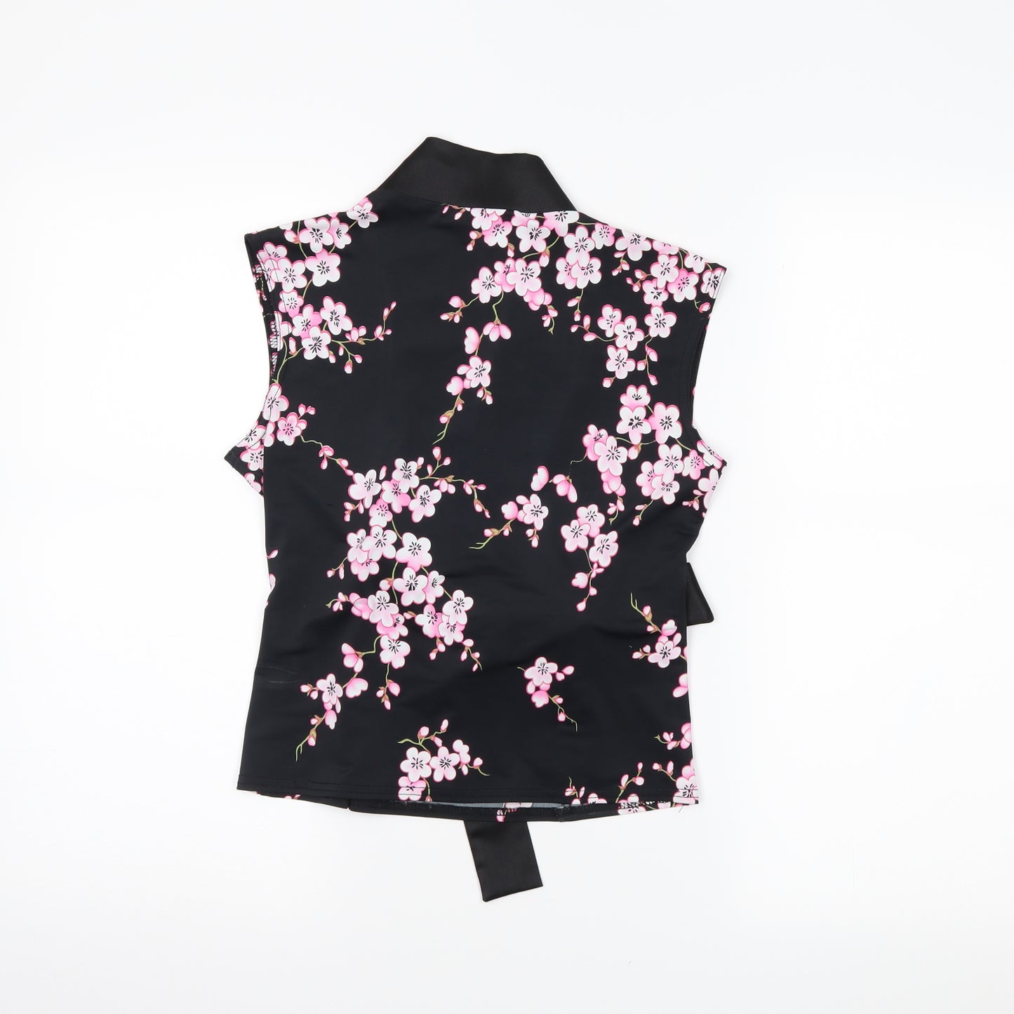Select Womens Black Floral  Basic Blouse Size 12