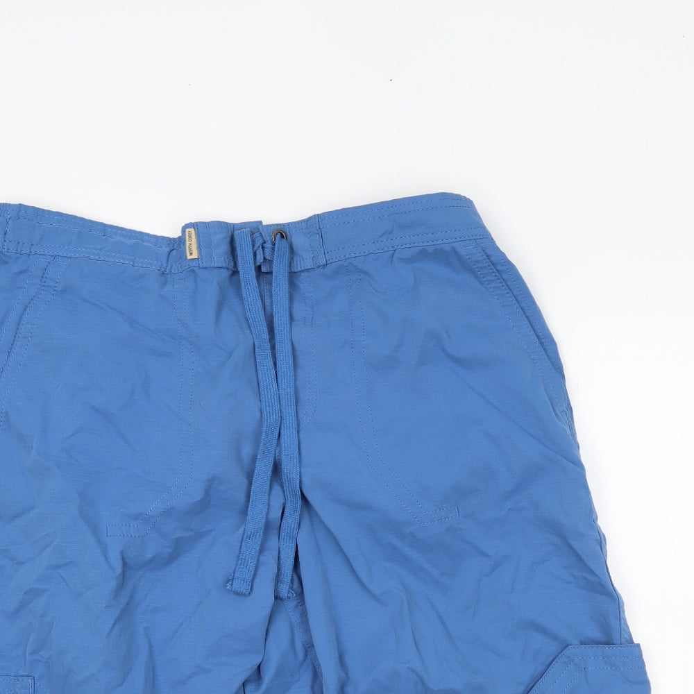 M&S Mens Blue   Cargo Shorts Size L