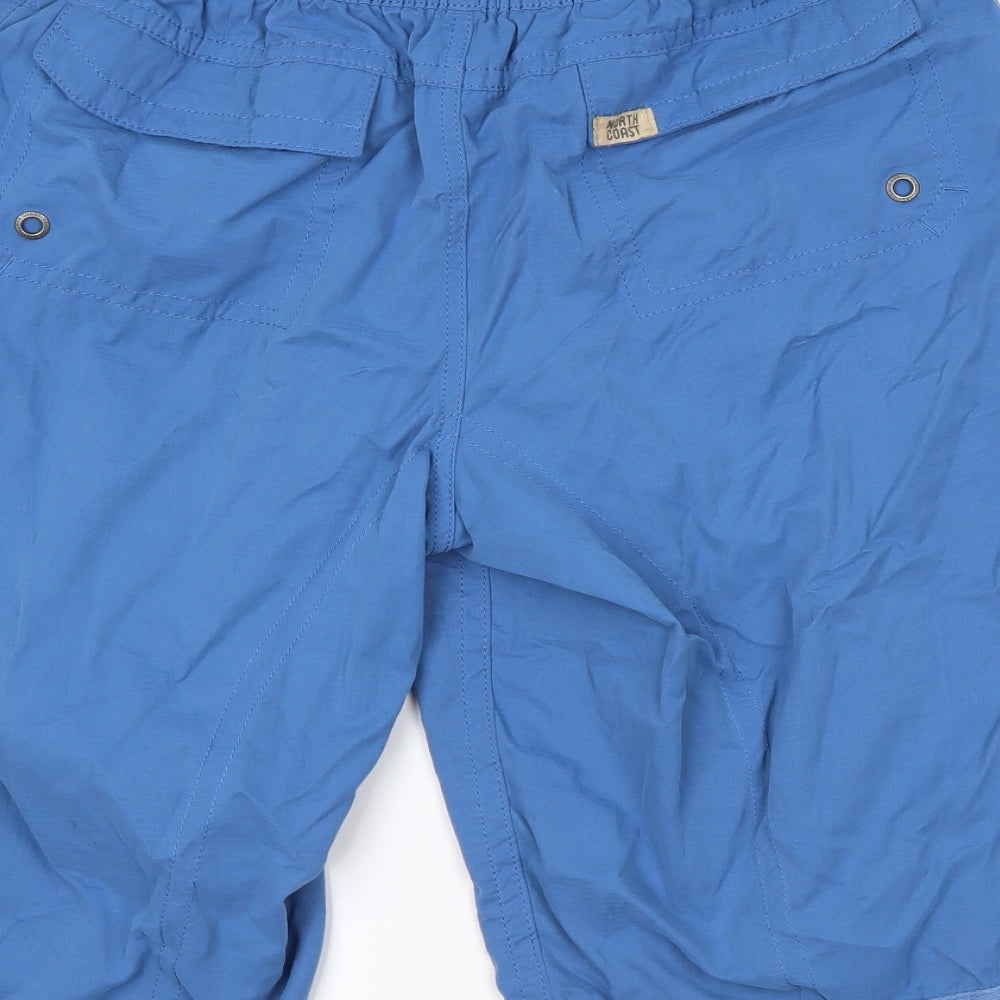 M&S Mens Blue   Cargo Shorts Size L