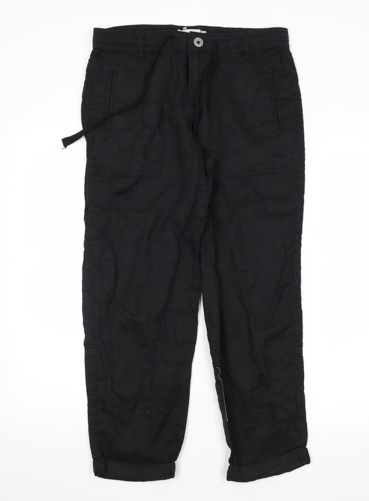 F&F Womens Black   Cargo Trousers Size 12 L25 in