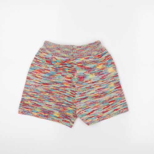 SheIn Womens Red Striped  Sweat Shorts Size S