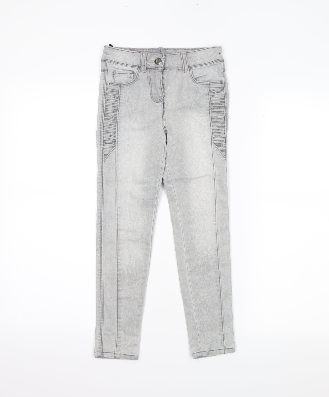 TU Girls Grey  Denim Skinny Jeans Size 7 Years