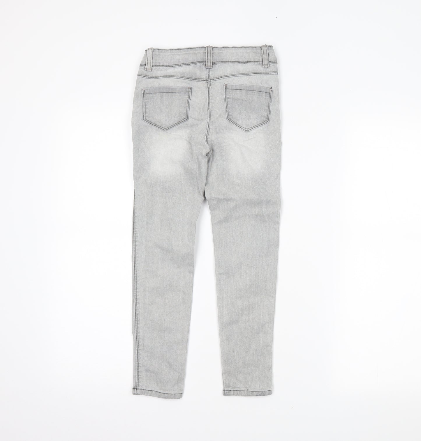 TU Girls Grey  Denim Skinny Jeans Size 7 Years