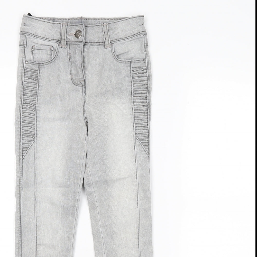 TU Girls Grey  Denim Skinny Jeans Size 7 Years