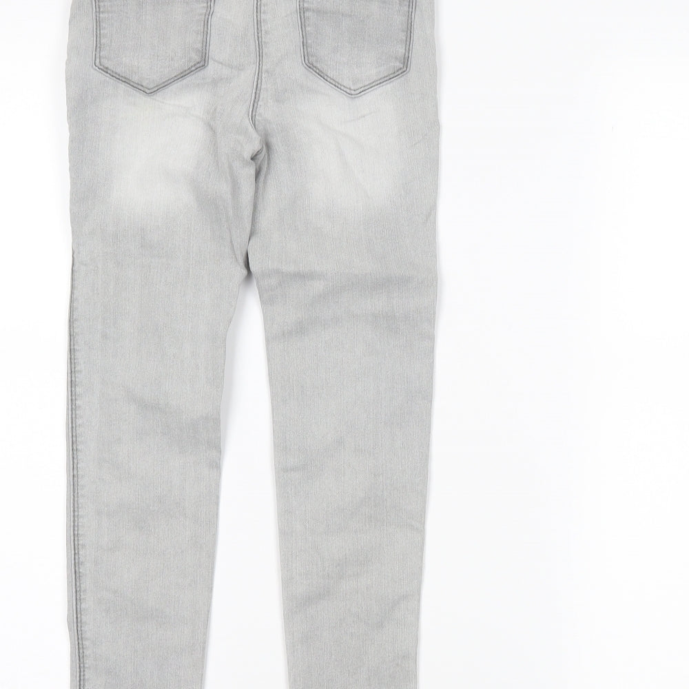 TU Girls Grey  Denim Skinny Jeans Size 7 Years