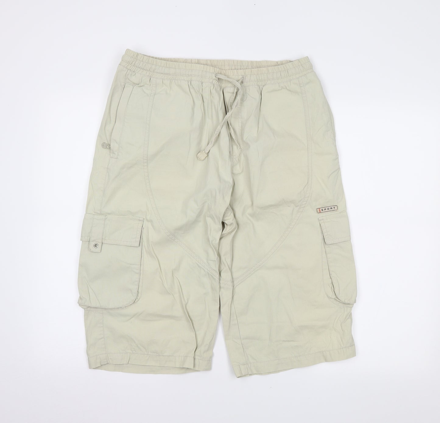 cordial Mens Beige   Cargo Shorts Size XL
