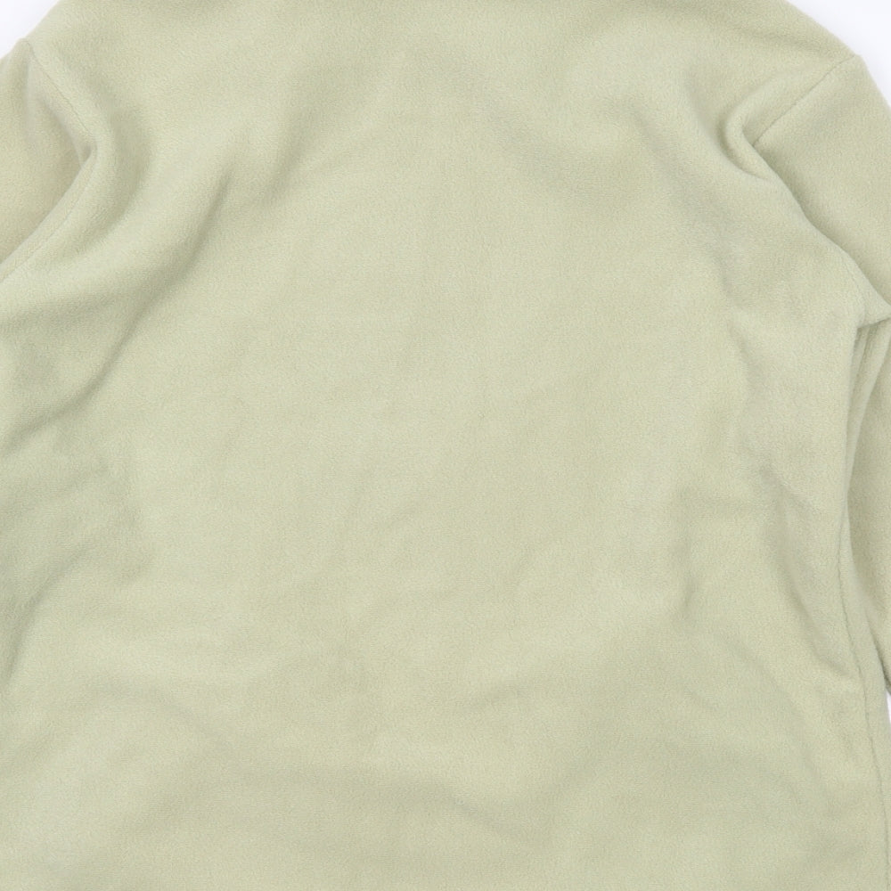 Daxon Womens Green Floral  Full Zip Jumper Size 12