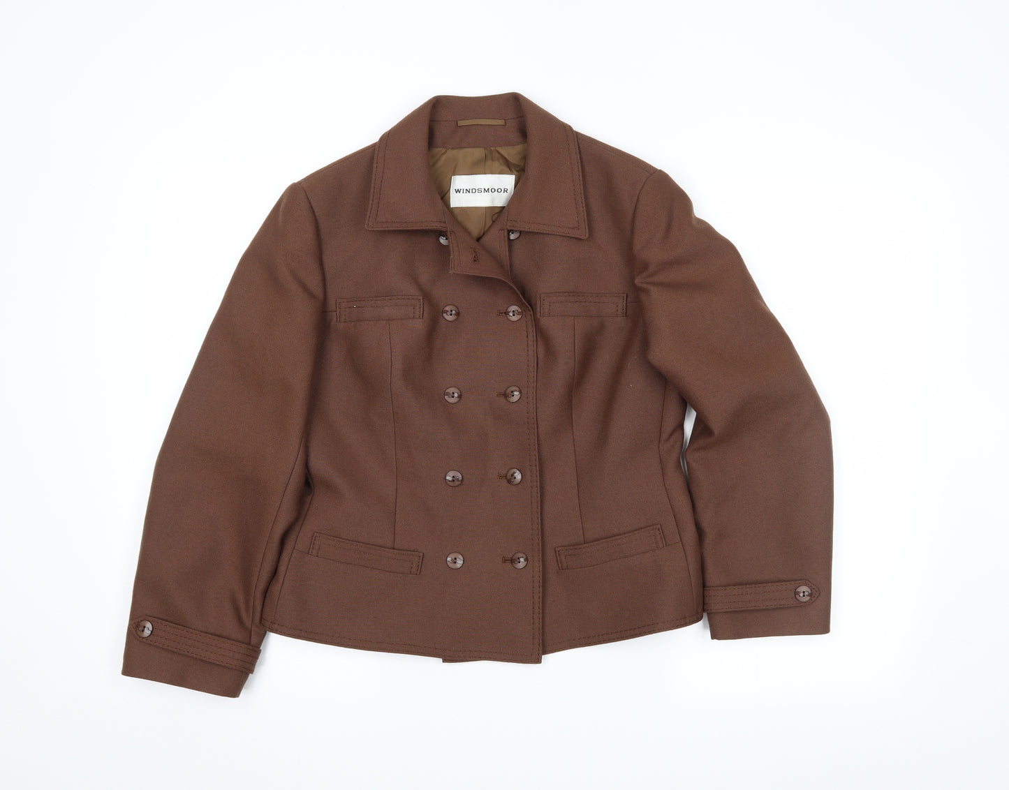 Windsmoor Womens Brown   Jacket Blazer Size 14