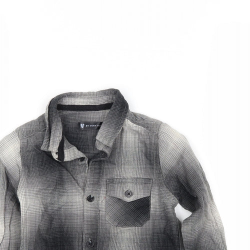Very Boys Grey Plaid  Basic Button-Up Size 18-24 Months
