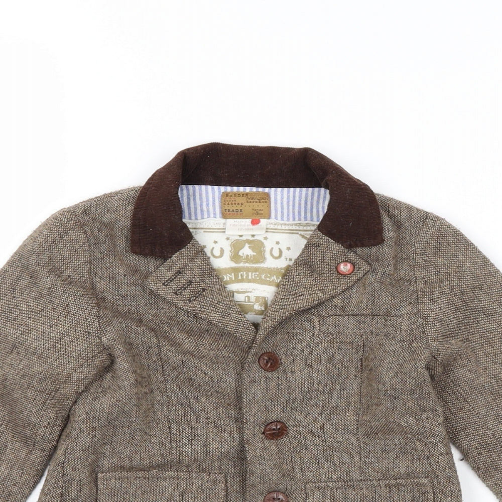 mamas & papas Baby Brown   Jacket Blazer Size 12-18 Months