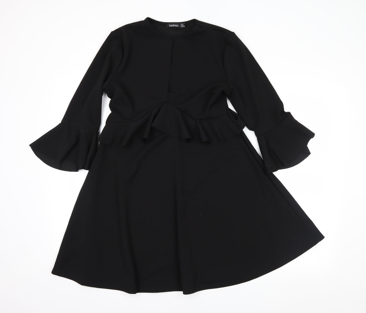 Boohoo Womens Black   Shirt Dress  Size 14