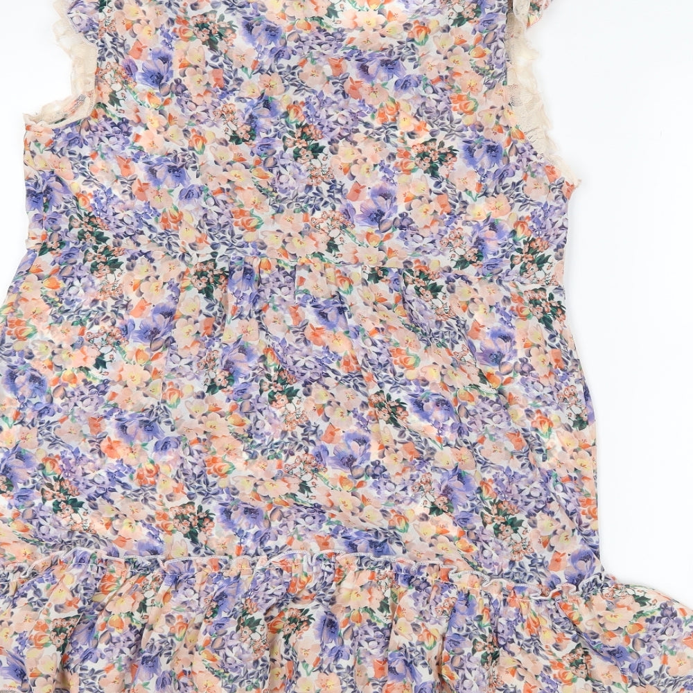 Wallis Womens Pink Floral  Trapeze & Swing  Size 14