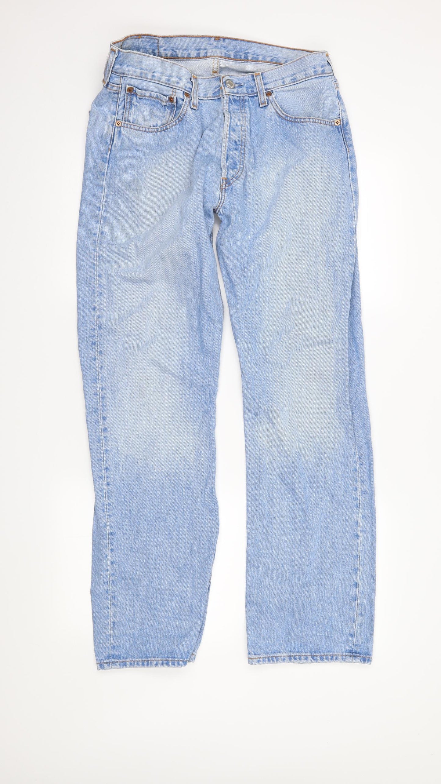 LEVIS Mens Blue  Denim Straight Jeans Size 32 in L32 in