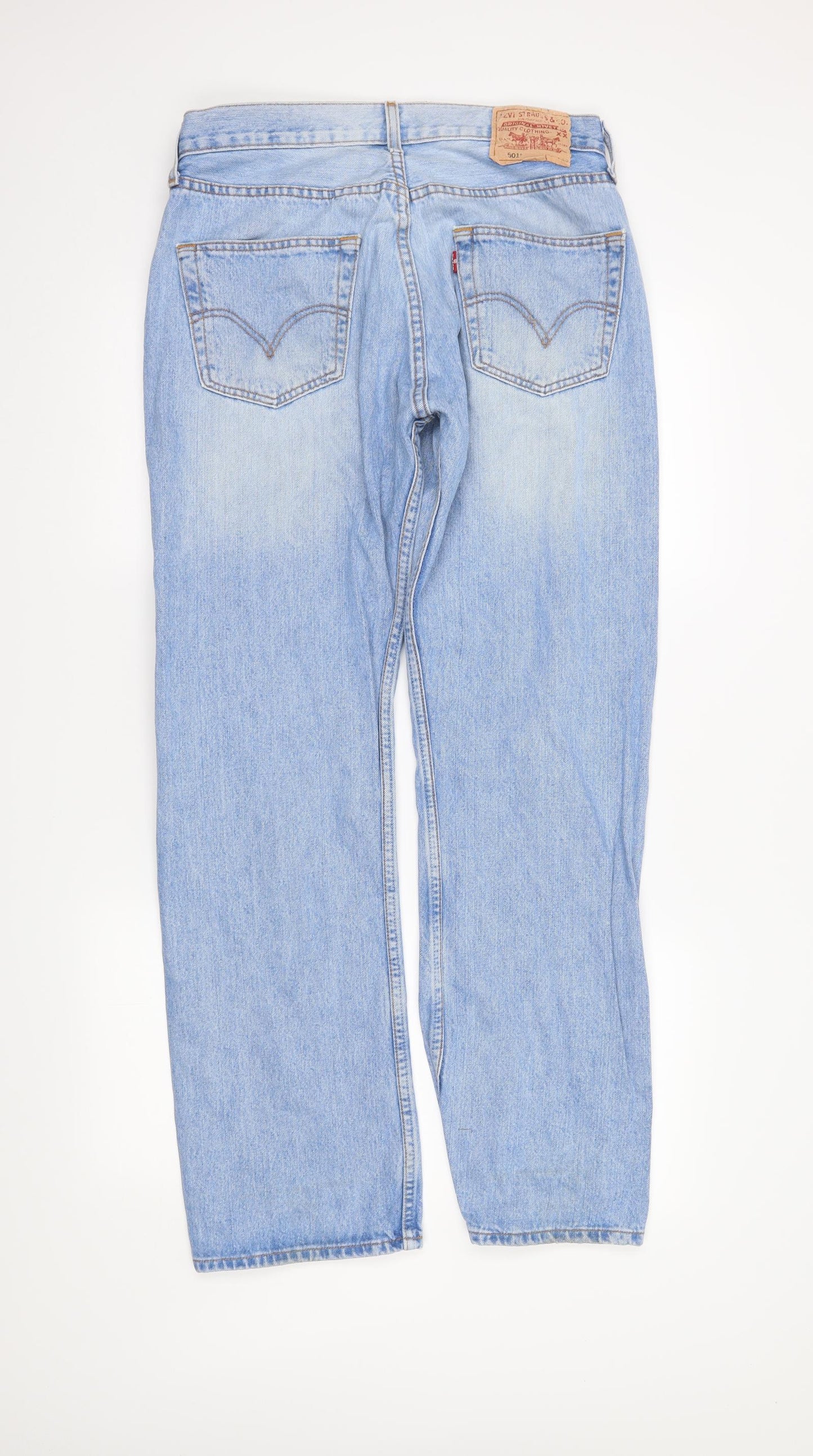 LEVIS Mens Blue  Denim Straight Jeans Size 32 in L32 in