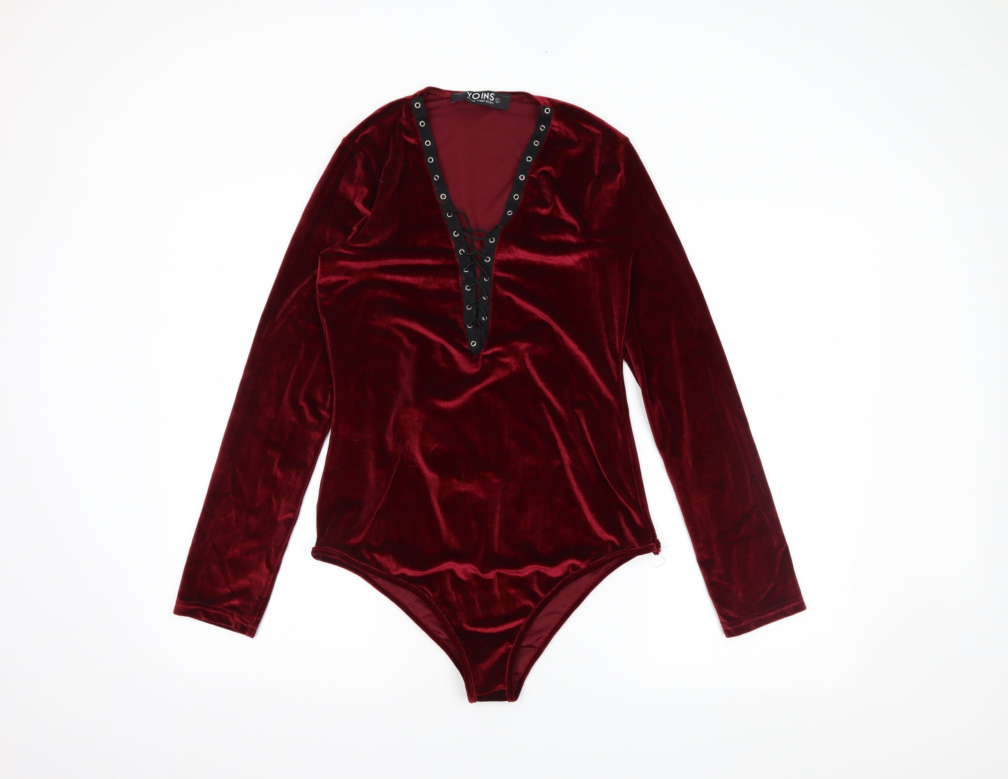 Yoins Womens Red   Bodysuit One-Piece Size L
