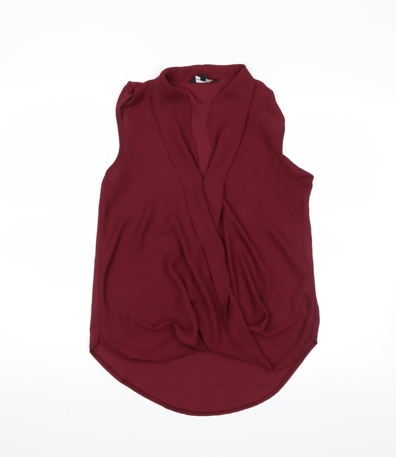 newlook Womens Red   Wrap Blouse Size 10