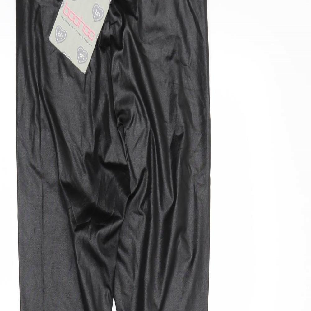 Boohoo Womens Black   Pedal Pusher Leggings Size 6 L20 in