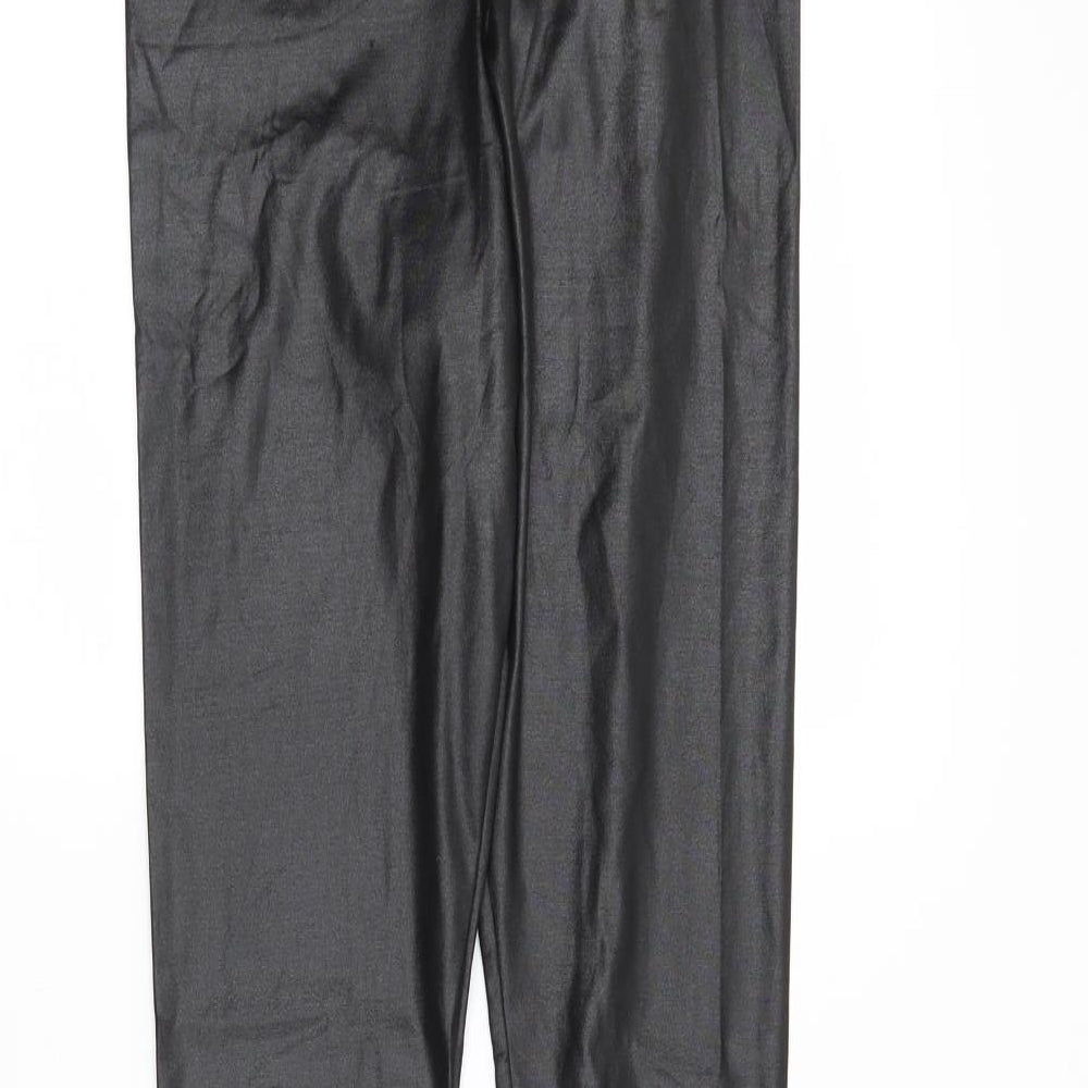 Boohoo Womens Black   Pedal Pusher Leggings Size 6 L20 in