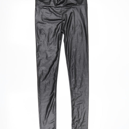Yoins Womens Black   Pedal Pusher Leggings Size S L28 in