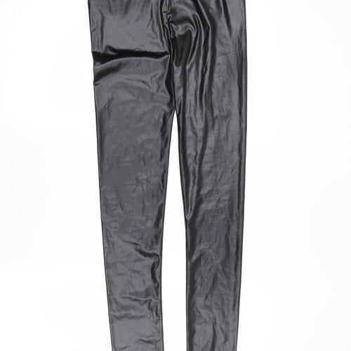 Yoins Womens Black   Pedal Pusher Leggings Size S L28 in