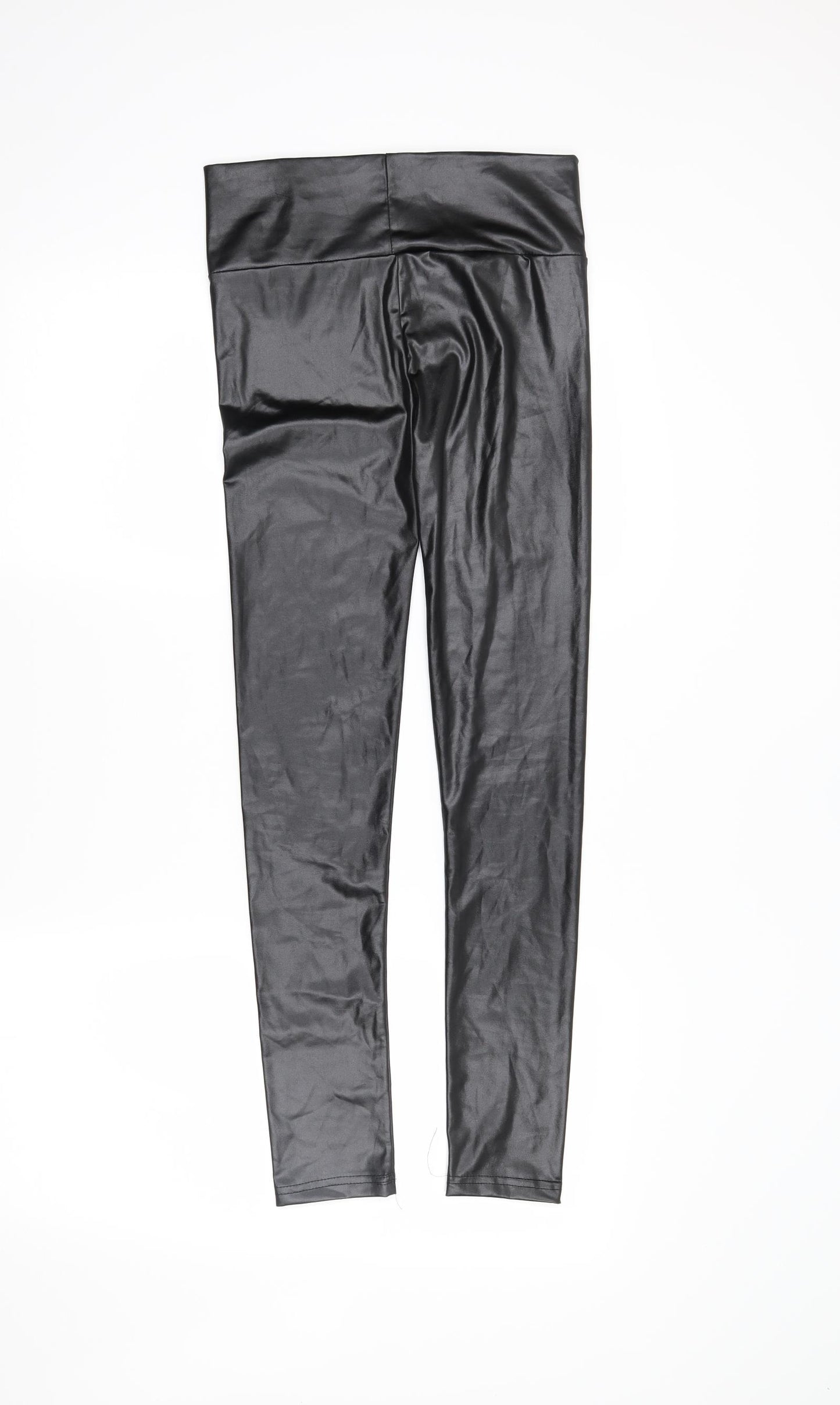 Yoins Womens Black   Pedal Pusher Leggings Size S L28 in