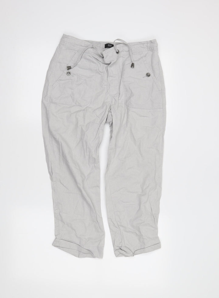 F7F Womens Grey Bermuda Shorts Size 10