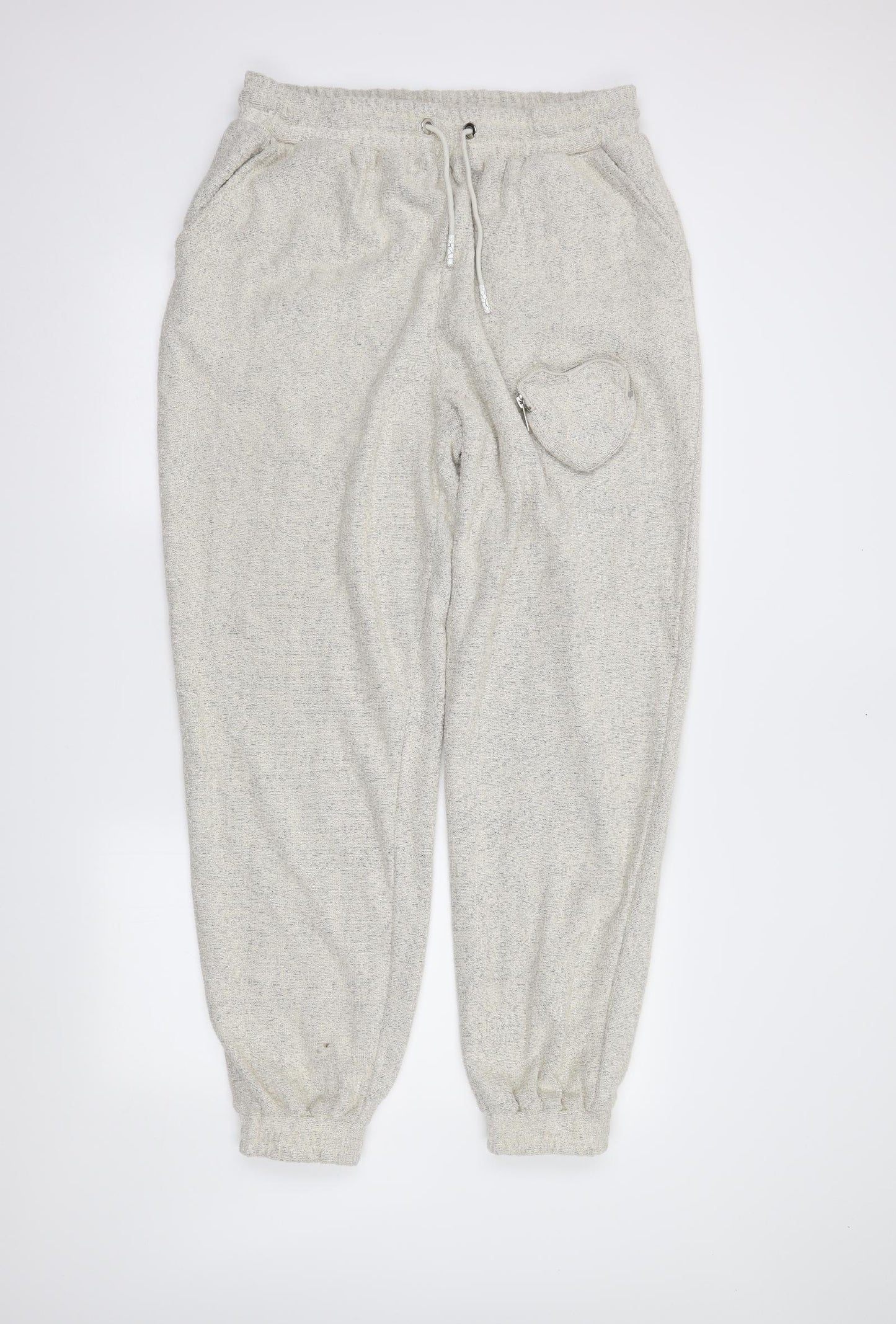 Maniere De Voir Womens Ivory   Jogger Trousers Size 14 L30 in