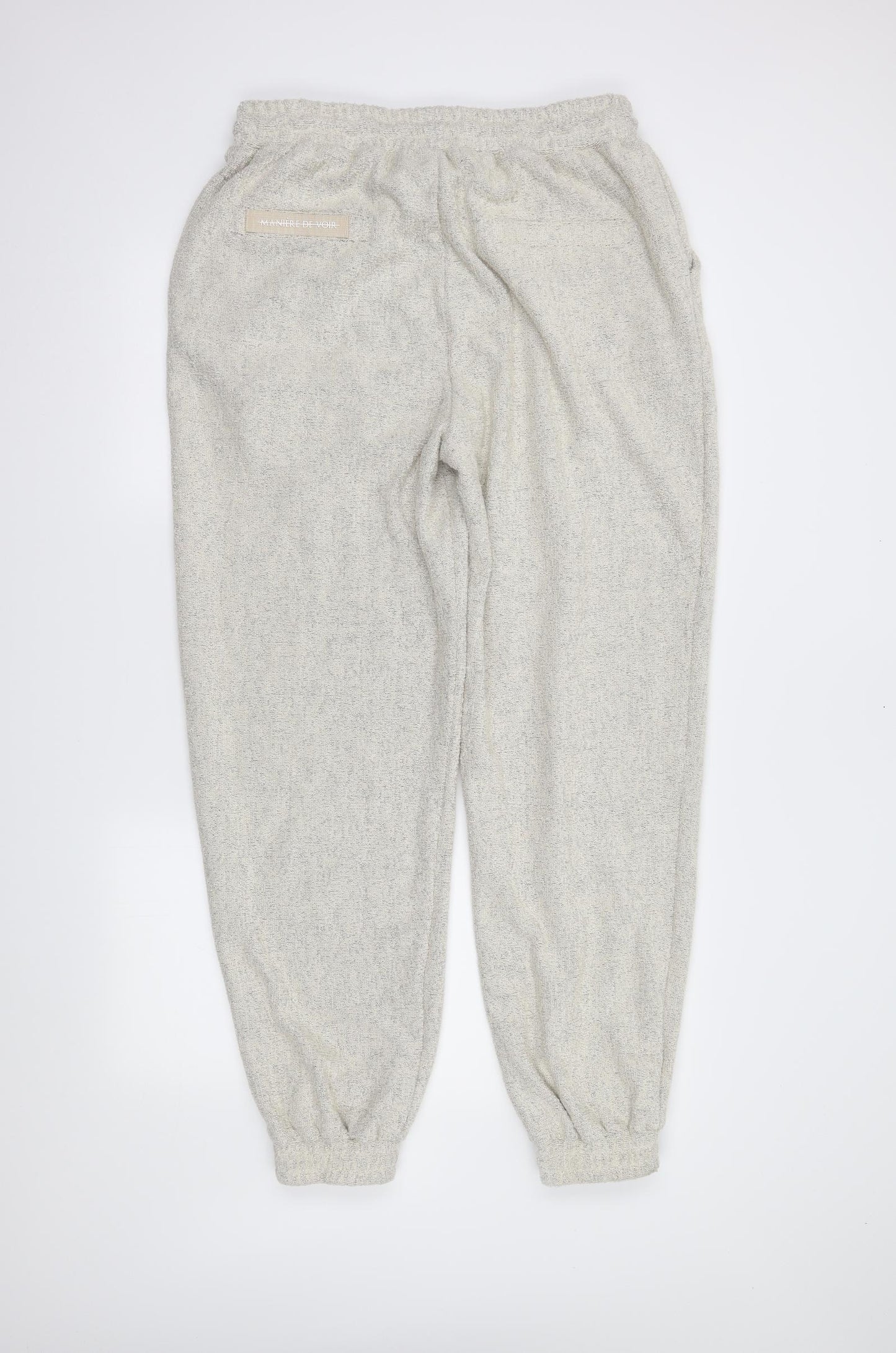 Maniere De Voir Womens Ivory   Jogger Trousers Size 14 L30 in