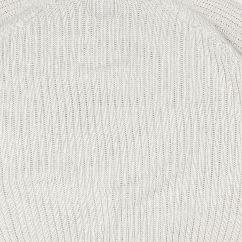 Burton Mens White  Knit Pullover Jumper Size XL