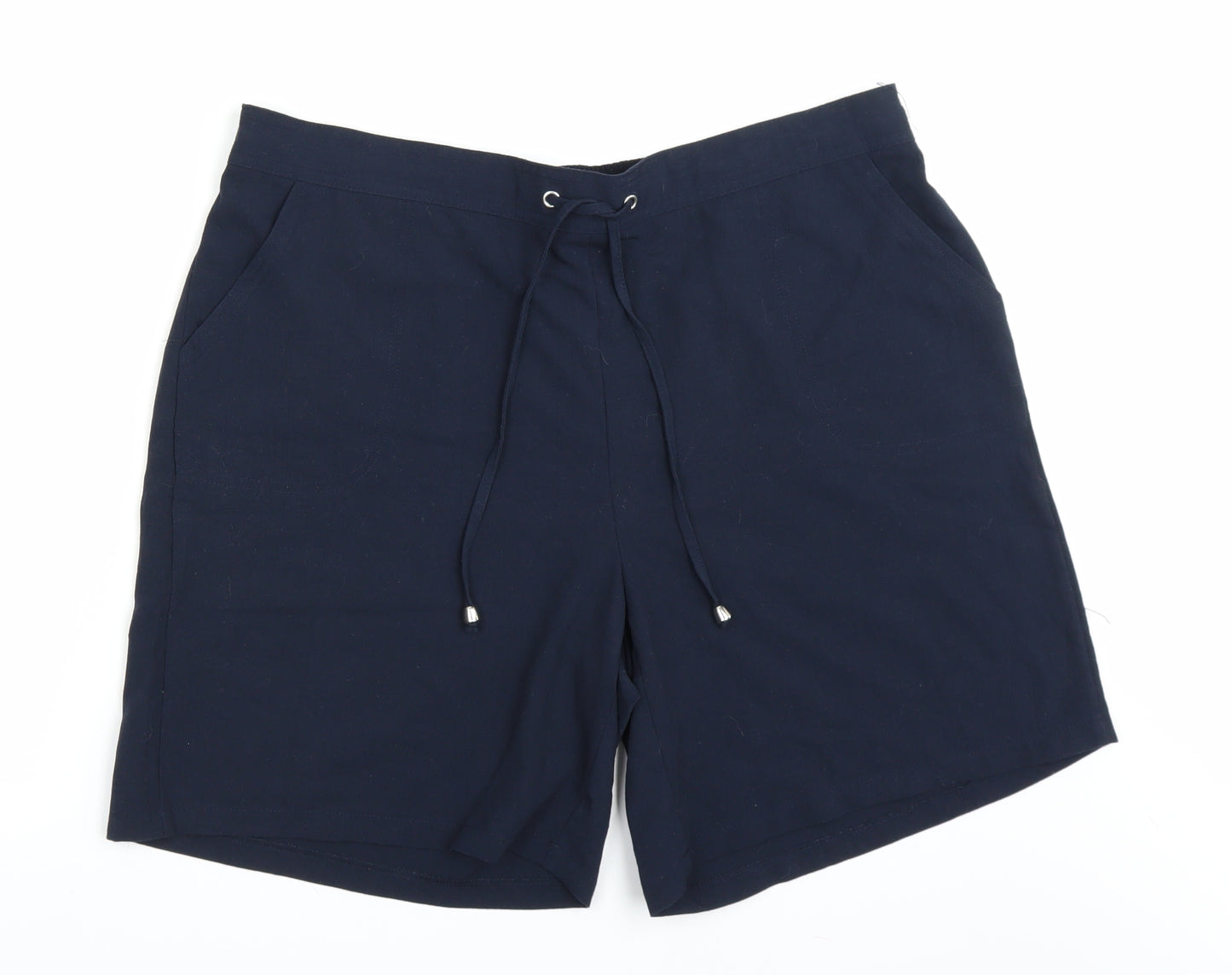Papaya Womens Blue   Bermuda Shorts Size 18