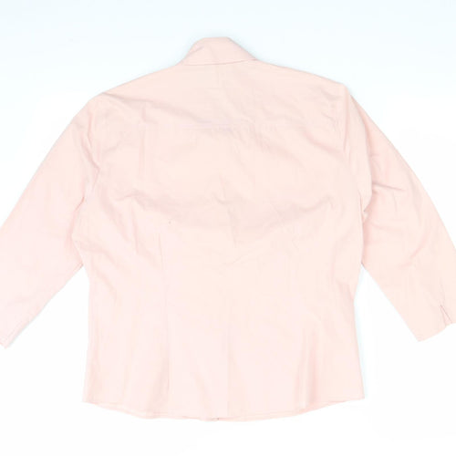 AMARANTO Womens Pink   Basic Button-Up Size 14