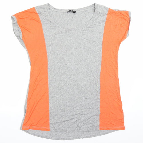 Select Womens Grey Colourblock  Basic T-Shirt Size 16