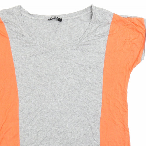 Select Womens Grey Colourblock  Basic T-Shirt Size 16
