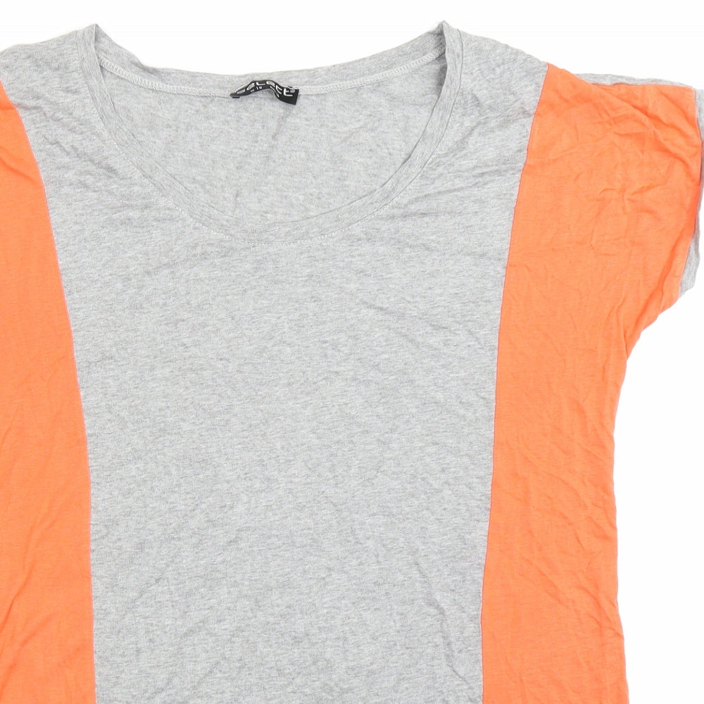 Select Womens Grey Colourblock  Basic T-Shirt Size 16