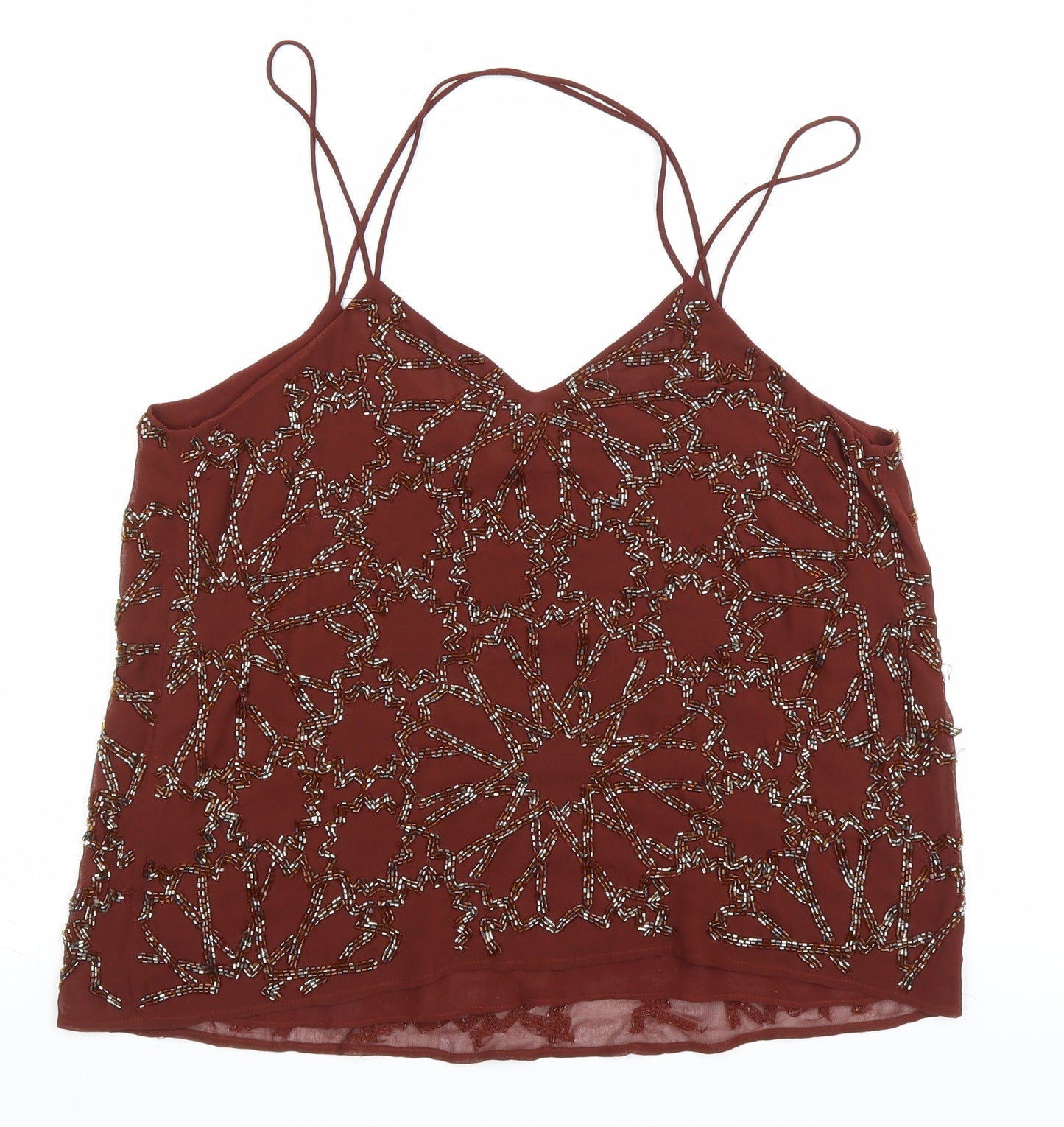 River Island Womens Brown   Camisole Tank Size 12