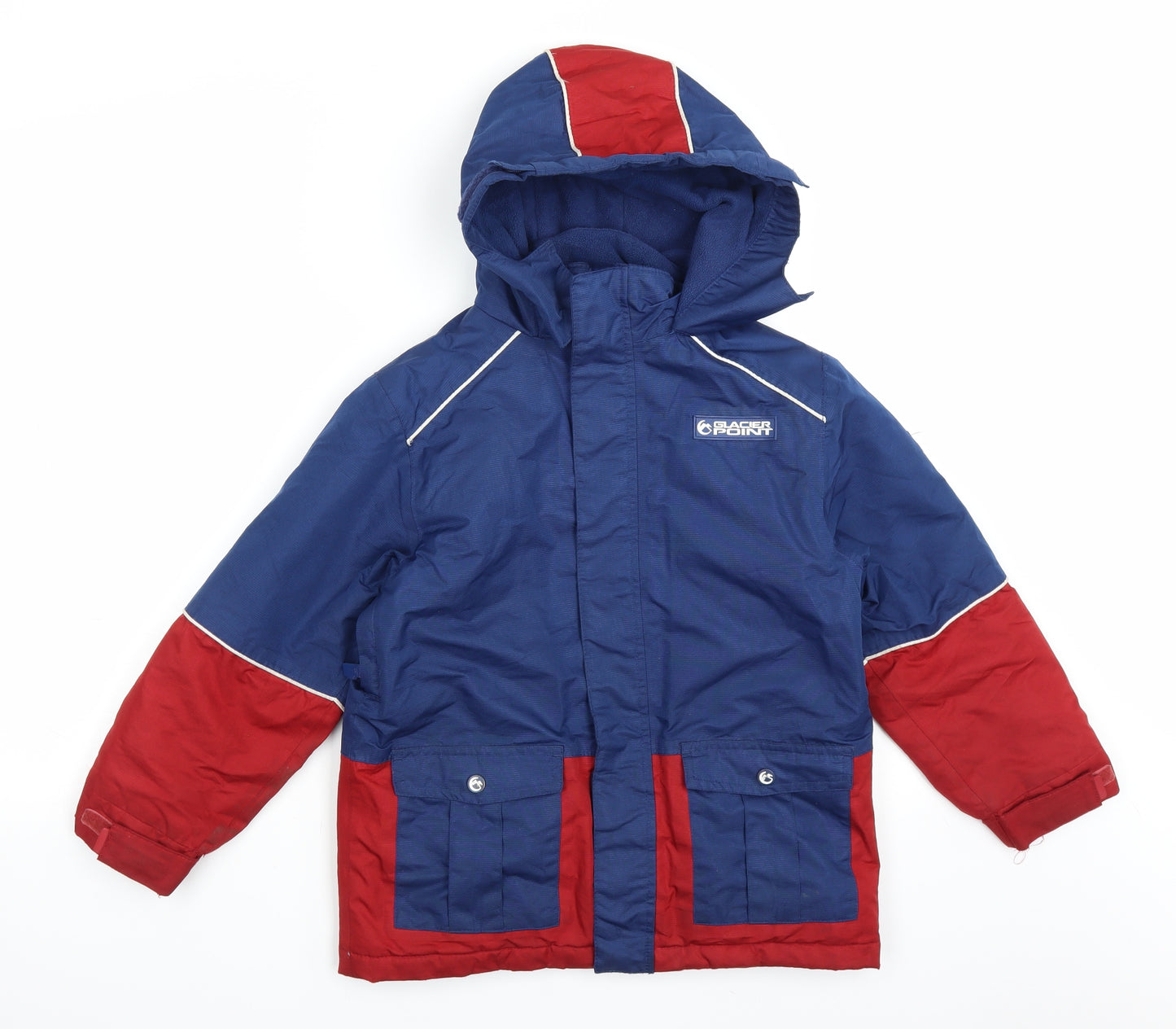 Glacier Point Boys Blue Colourblock  Ski Jacket Jacket Size 8-9 Years