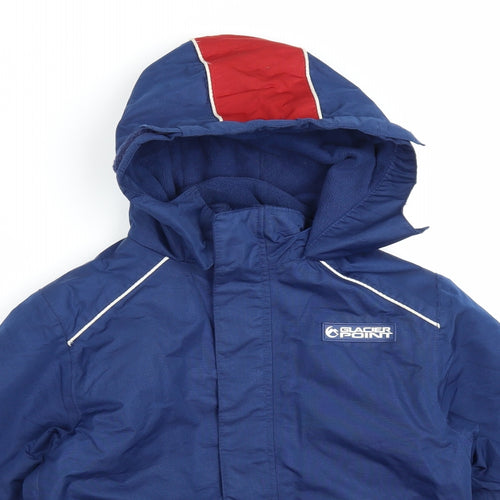 Glacier Point Boys Blue Colourblock  Ski Jacket Jacket Size 8-9 Years
