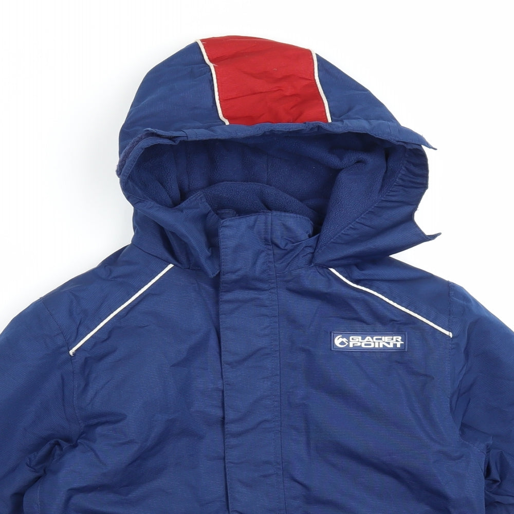 Glacier Point Boys Blue Colourblock  Ski Jacket Jacket Size 8-9 Years