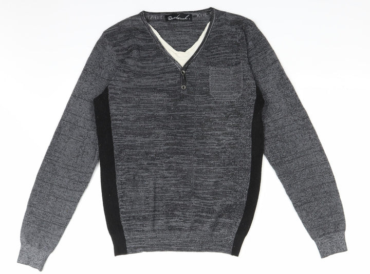 Don'Touch Womens Grey  Knit Pullover Jumper Size S