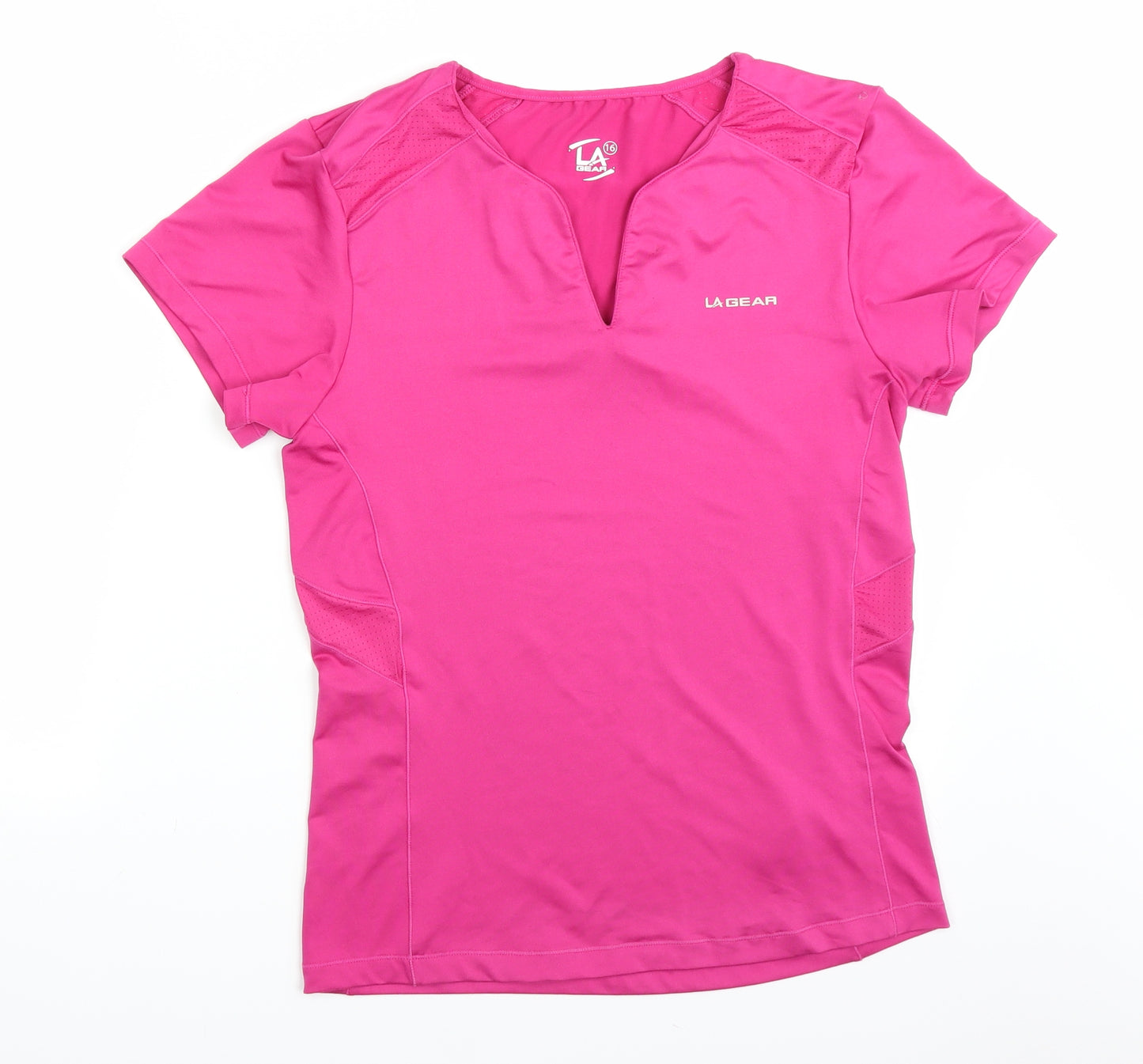 LA Gear Womens Pink   Basic T-Shirt Size 16