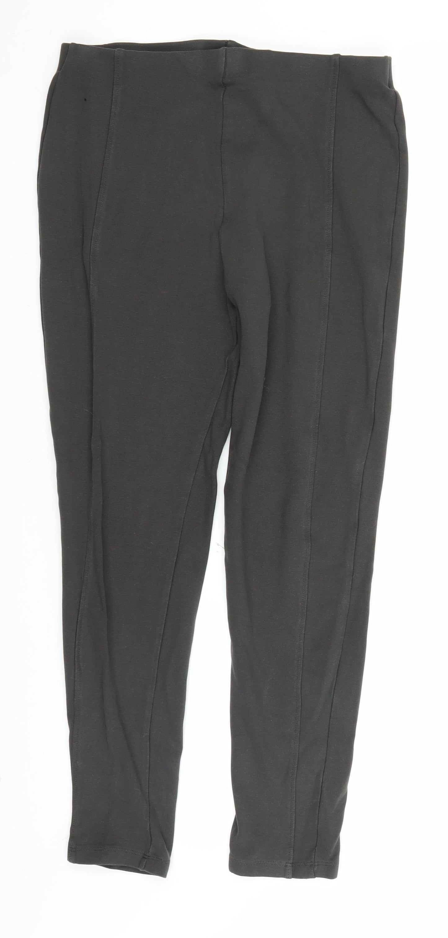 Marks and Spencer Womens Grey   Trousers  Size 14 L26 in