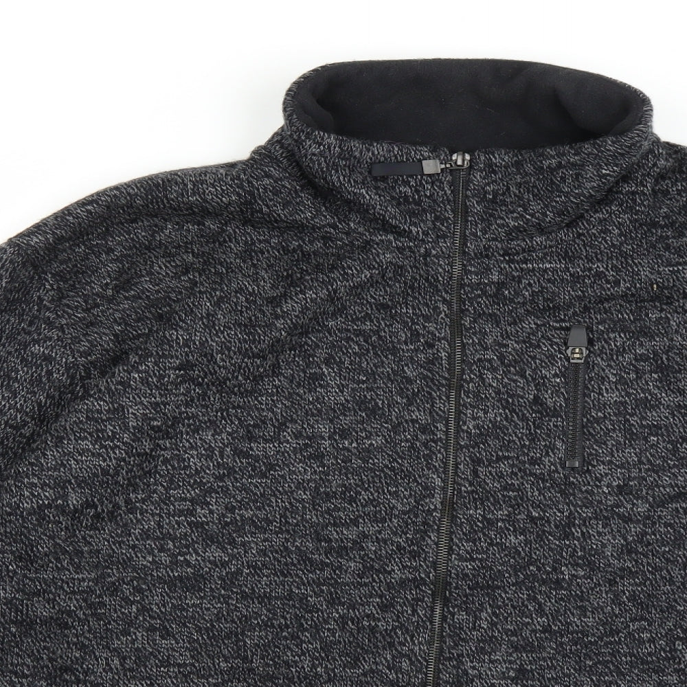 Marks and Spencer Mens Grey  Knit Jacket  Size XL