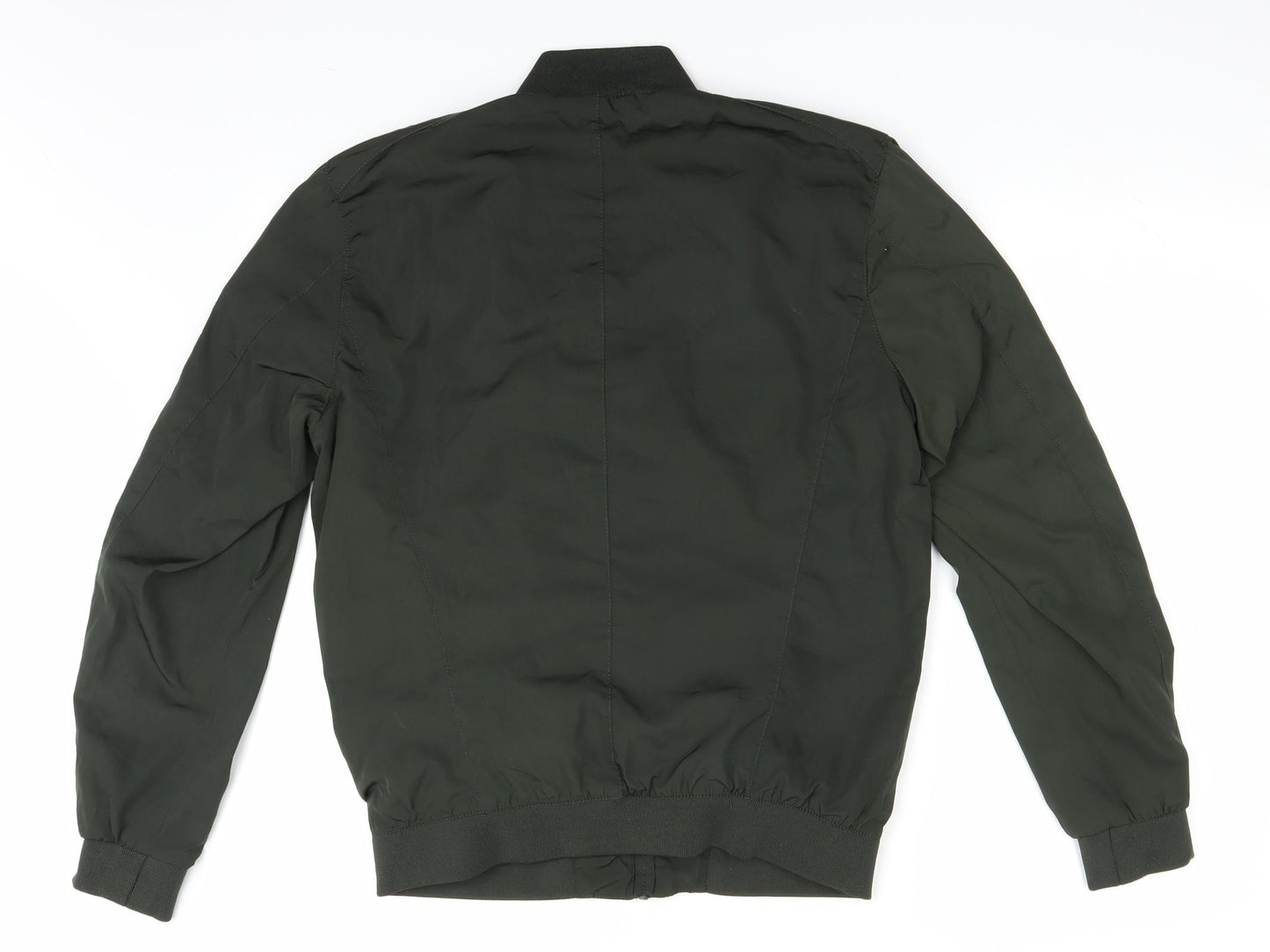 Zara Mens Green   Bomber Jacket Jacket Size M
