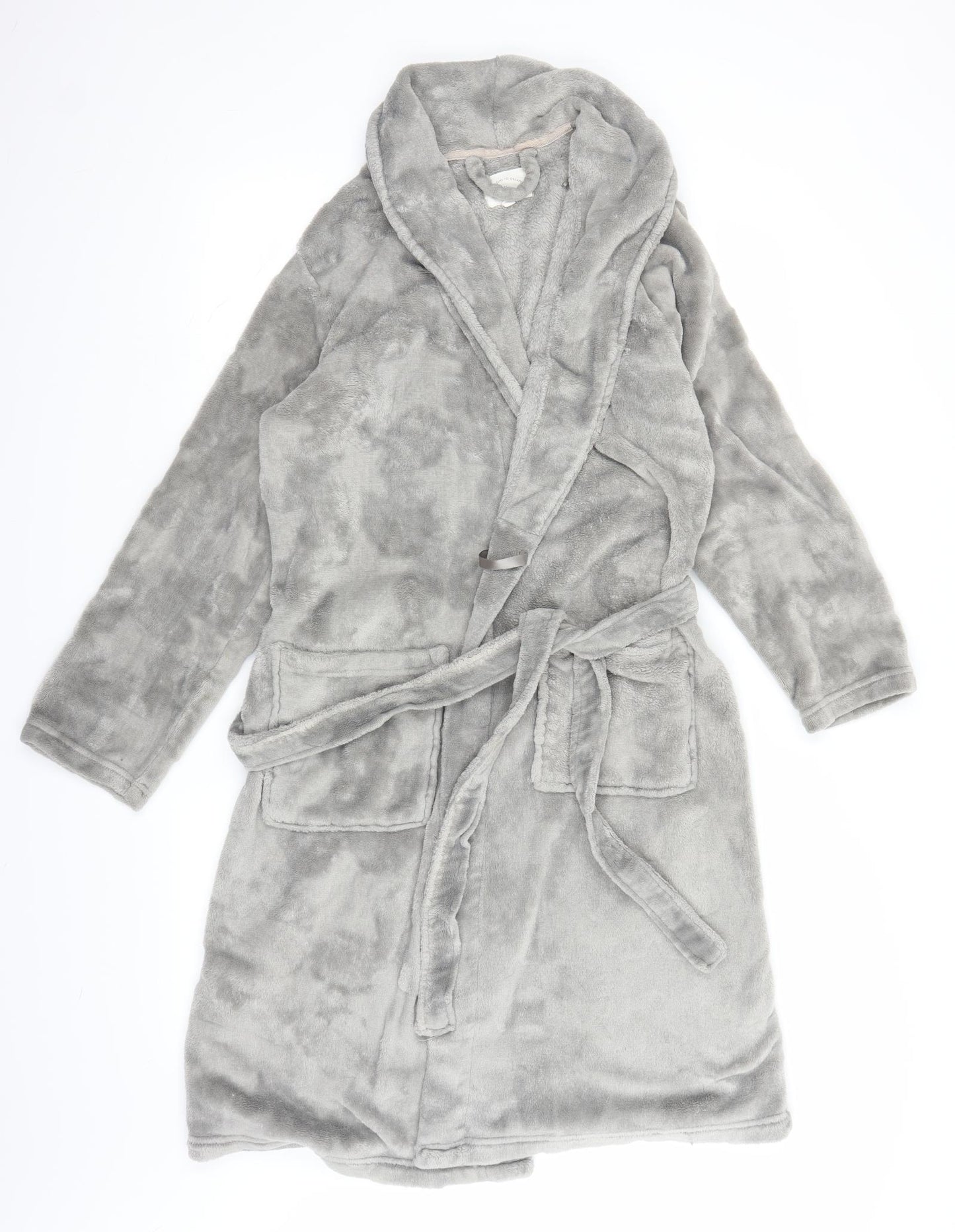 NEXT Womens Grey Solid   Robe Size M
