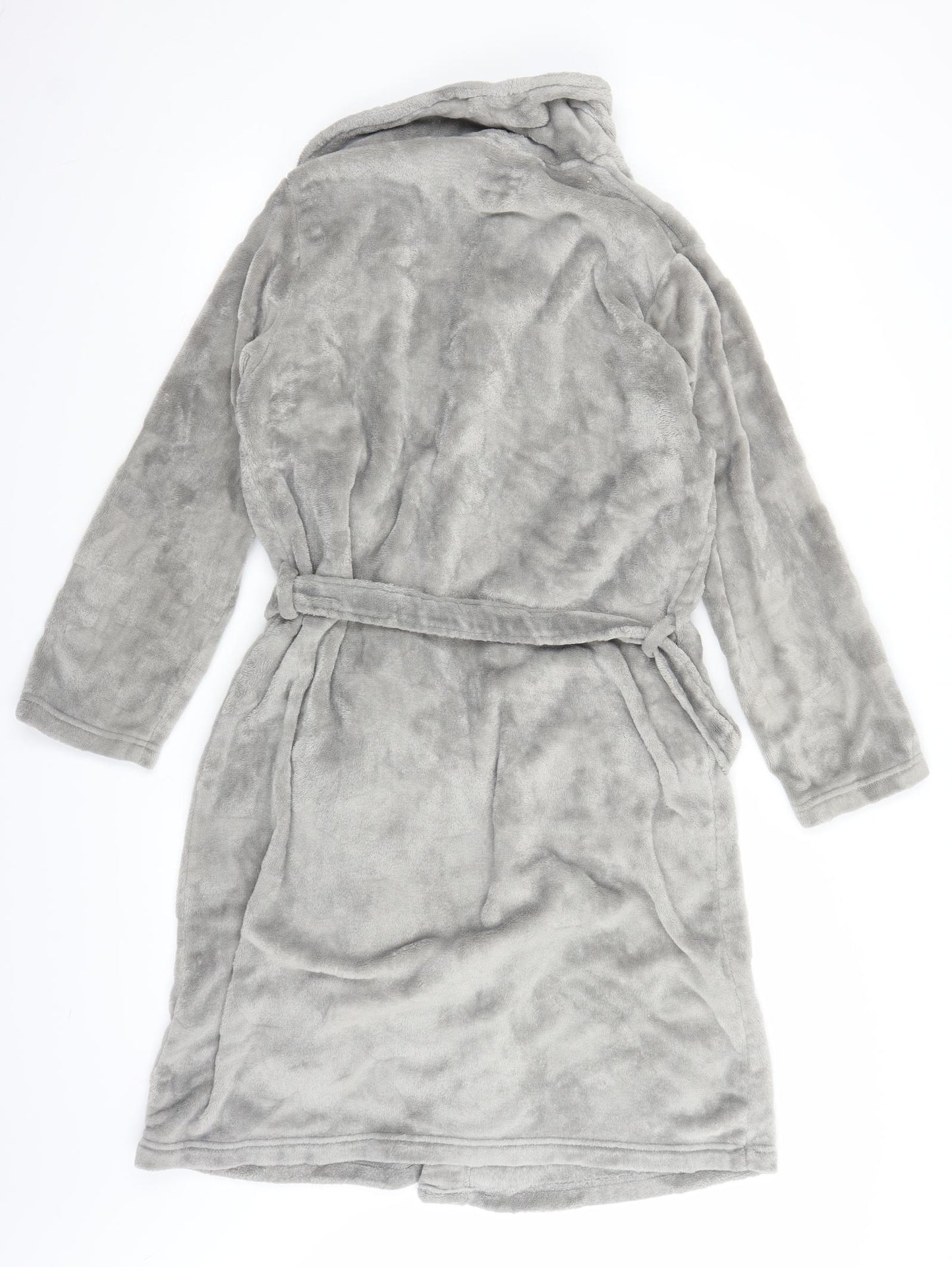 NEXT Womens Grey Solid   Robe Size M