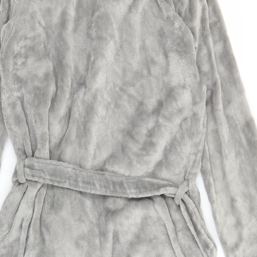 NEXT Womens Grey Solid   Robe Size M
