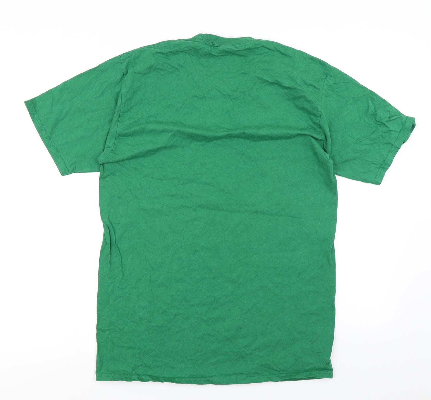 Port & Company Mens Green    T-Shirt Size M  - Christmas