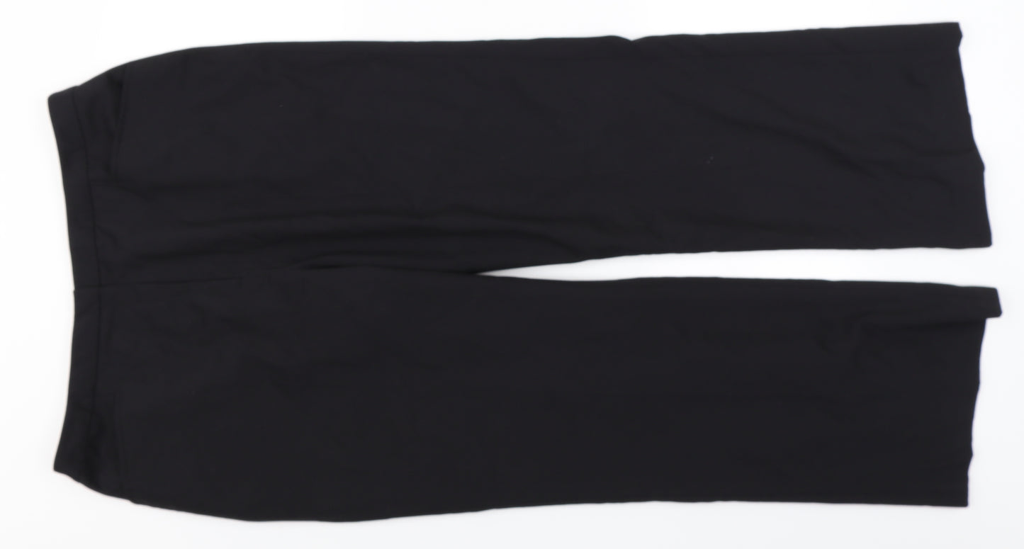 Platinum Womens Black   Dress Pants Trousers Size 16 L28 in
