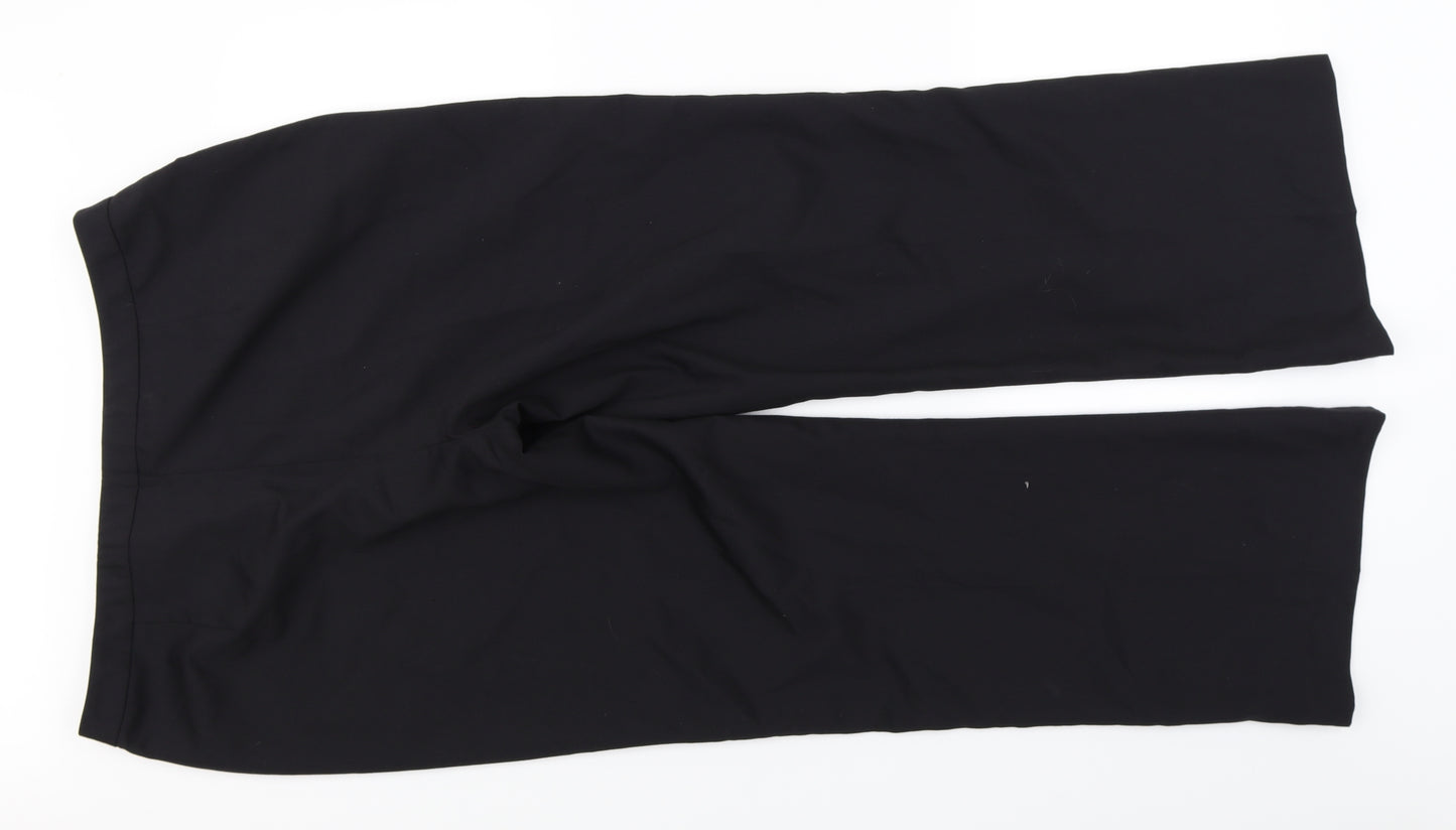 Platinum Womens Black   Dress Pants Trousers Size 16 L28 in