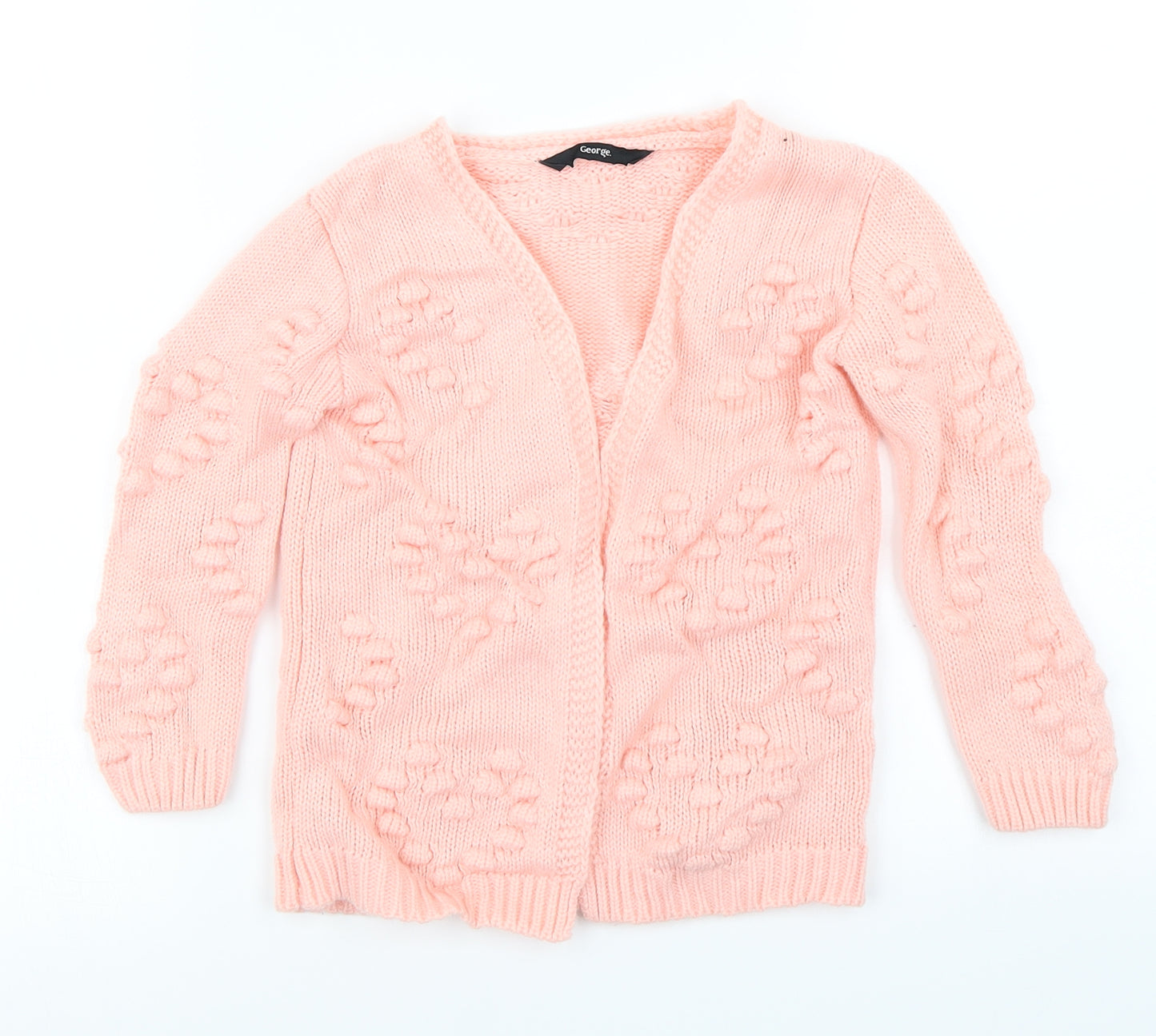 George Girls Pink   Cardigan Jumper Size 4-5 Years